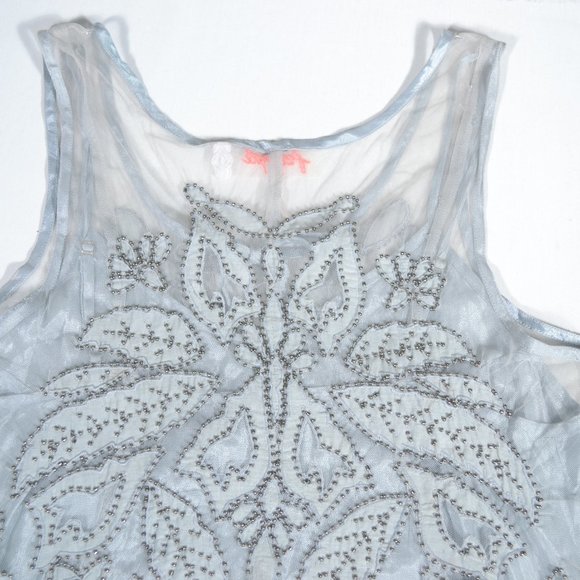 NEW FREE PEOPLE LA PALMA TRAPEZE MINI DRESS, SMALL - Picture 13 of 14